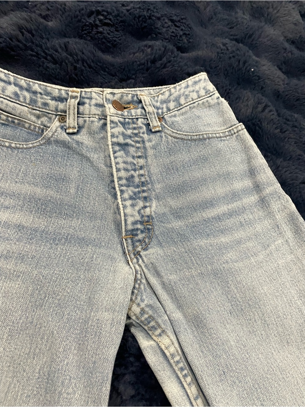 *Rare* VINTAGE Calvin Klein 70s-80s designer jeans XXS (sz 23), midrise faded